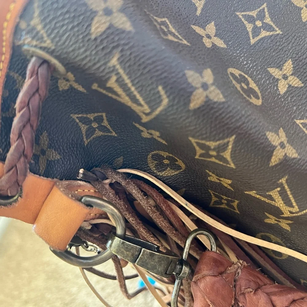 Vintage Boho Bag - Louis Vuitton Brown Monogram with Fringe - Picture 7 of 12
